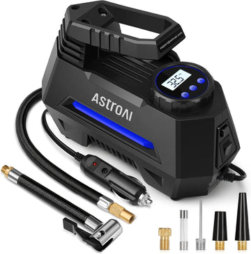 Tire Inflator Portable Air Compressor Tire Air Pump for Car Tires - DC-Powered Auto Pump with Digital Pressure Gauge