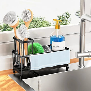 HapiRm Sponge Holder for Kitchen Sink - Self-draining Sink Caddy