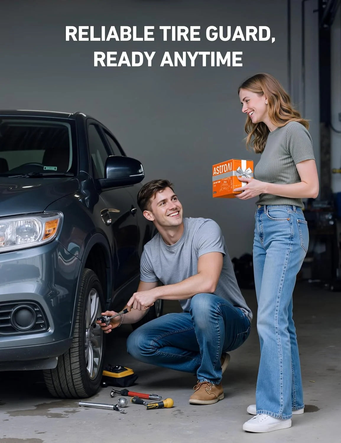 Tire Inflator Portable Air Compressor Tire Air Pump for Car Tires - DC-Powered Auto Pump with Digital Pressure Gauge