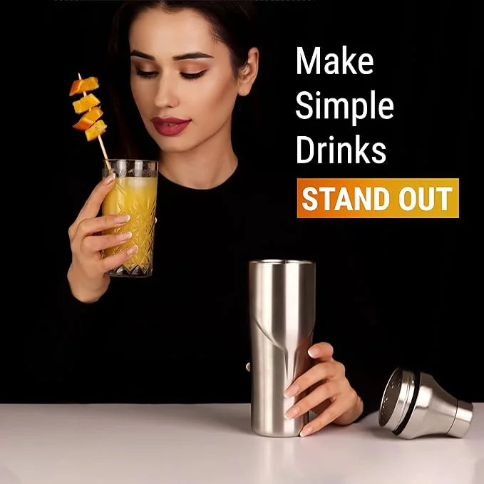 Cocktail Shaker - Insulated Double Wall Keep Drink Chilled