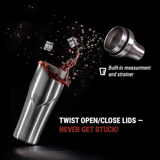 Cocktail Shaker - Insulated Double Wall Keep Drink Chilled