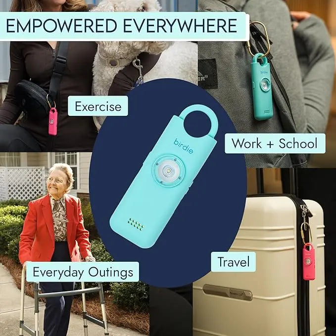 Birdie Rechargeable Safety Alarm with Flashlight